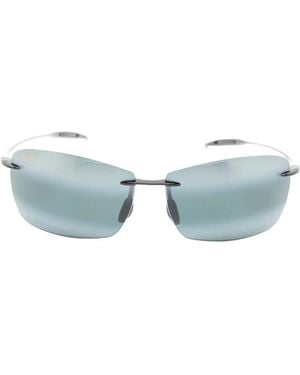 Maui Jim Rimless Rectangle Sunglasses - Blue