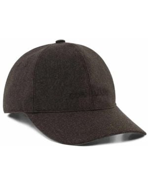 Corneliani Baseballkappe Mit Logo-Stickerei - Schwarz