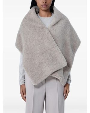 Max Mara Textured Scarf - Grey