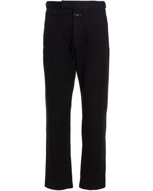 Closed Belted Trousers - ブラック