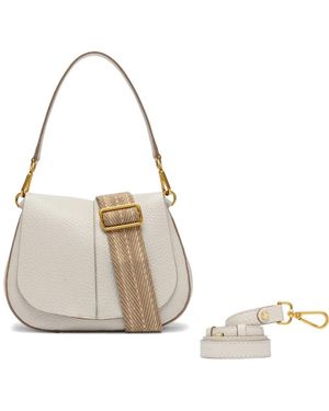 Gianni Chiarini Helena Leren Schoudertas - Wit