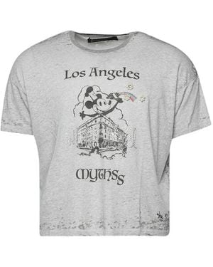 PALY Mythss Graphic-Print Embellished T-Shirt - Gray