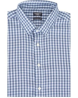 Faherty Checked Button-Down Shirt - Blue