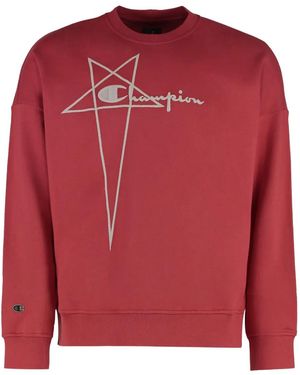 Rick Owens X Champion Sweatshirt - Red