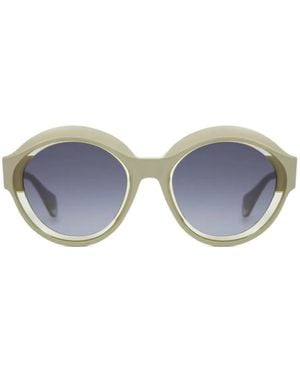 Gigi Studios Round-Frame Sunglasses - Blue