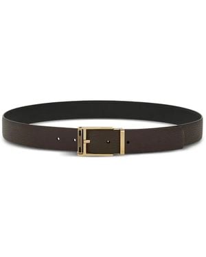 Ferragamo Reversible Square-Buckle Belt - White