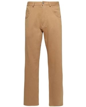 MM6 by Maison Margiela Patch-Pocket Trousers - Natural