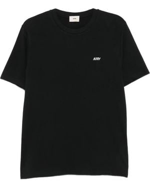 Autry Logo-Print Short-Sleeved T-Shirt - Black