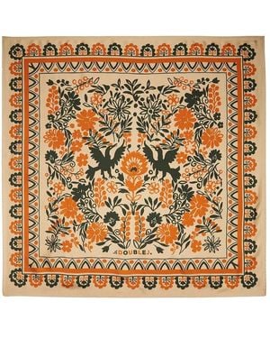 La DoubleJ Forest Graphic-Print Scarf - Metallic