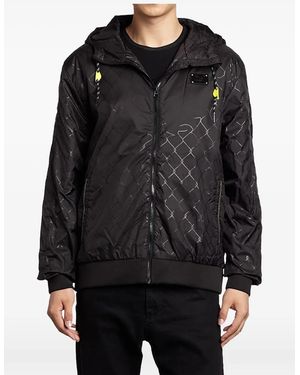 PUMA Patterned Hooded Jacket - Black