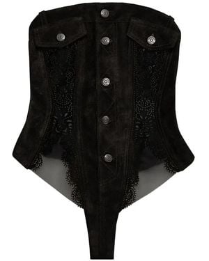 DSquared² Body De Cuero - Negro