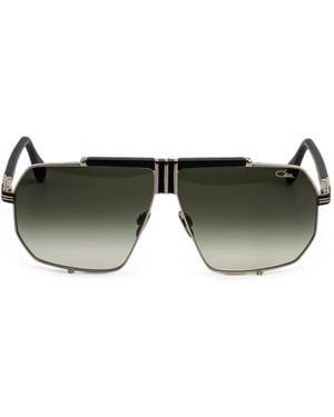 Cazal 996 Geometric-Frame Sunglasses - Green