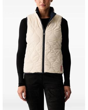 Aeronautica Militare Gilet Matelassé À Design Réversible - Black