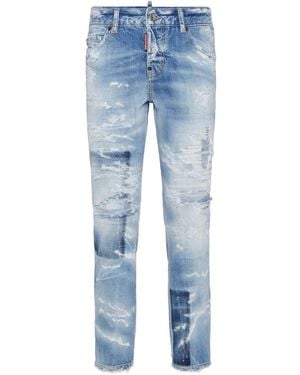 DSquared² Super Ripped Cool Jeans - Blue