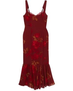 Reformation Vestido Irisa - Rojo