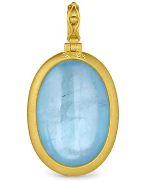 LEIGH MAXWELL Aquamarine Large Pendant - Blue