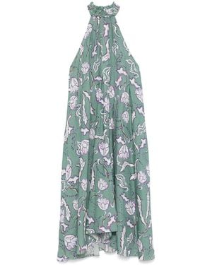 Dorothee Schumacher Floral-Print Maxi Dress - Blue