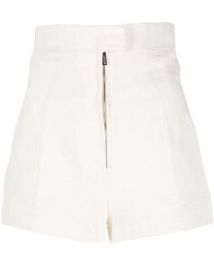 Jacquemus Shorts Mit Hohem Bund - Weiß