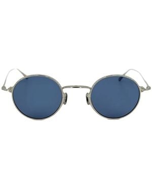 Eyevan 7285 186 Round-Frame Sunglasses - Blue