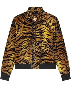 KENZO Tiger Velvet-Jacquard Jacket - Metallic