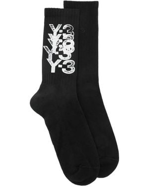 Y-3 Sokken Met Logodetail - Zwart