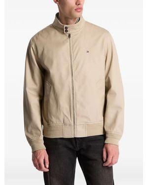 Tommy Hilfiger High-Neck Bomber Jacket - Natural