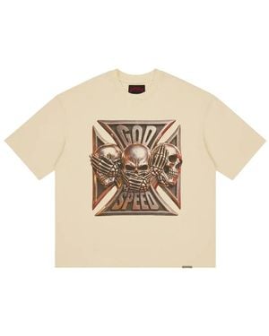 Godspeed Omerta Graphic-Print T-Shirt - Natural
