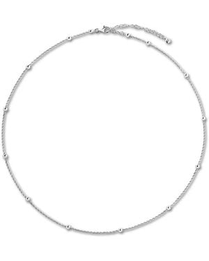 Monica Vinader Pulsera De Cadena De Plata - Blanco