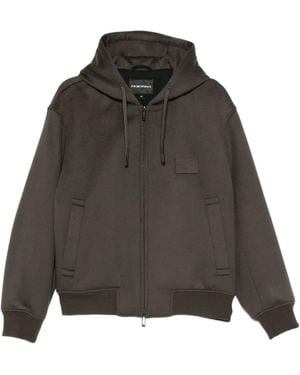 Emporio Armani フーデッド ジャケット - グレー