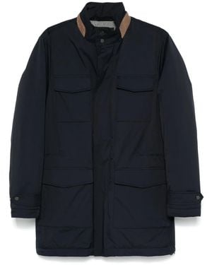 Kiton Lightweight Padded Jacket - Blue