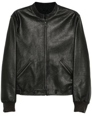 TEAM WANG design Acceptance Leather Jacket - Black