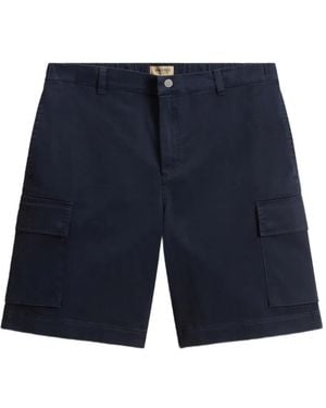 Woolrich Garment-Dyed Cargo Shorts - Blue