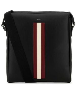 Bally Mythos Stripe Crossbody Bag - Black