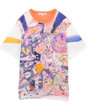 Tsumori Chisato Graphic-Print Short-Sleeve T-Shirt - Pink