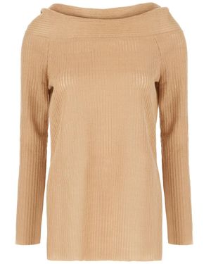 Alberta Ferretti Linen Jumper - Natural