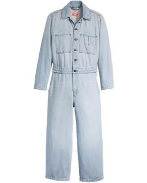 Levi's Iconic Lightweight Buttoned Jumpsuit - Blue