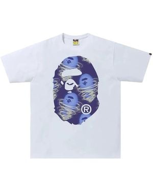 A Bathing Ape Storm Big Ape Head T-Shirt - Blue