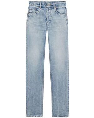 Saint Laurent Organic Cotton Denim Jeans - Blue