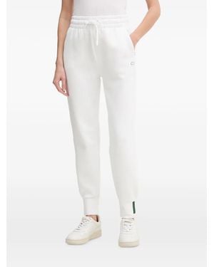 Lacoste Pantalon De Jogging À Patch Logo - White