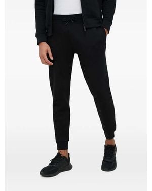 Guess Pantalones De Chándal Con Parche Del Logo - Negro