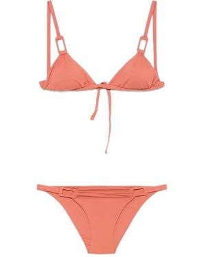 Fisico Ring-detail Bikini Set - White