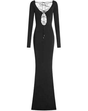 16Arlington Solaris Tie Maxi Dress - Black