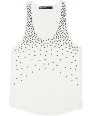 Bimba Y Lola Studded Sleeveless T-shirt - ホワイト