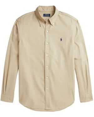 Polo Ralph Lauren Polo Pony-Embroidered Shirt - Natural