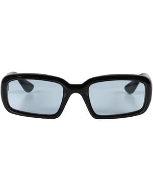 Port Tanger Mektoub Rectangle-Frame Sunglasses - Black