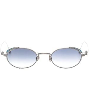 Matsuda Oval-Frame Sunglasses - White