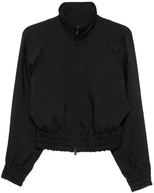 Y-3 Button-Detail Elasticated-Waist Jacket - Black