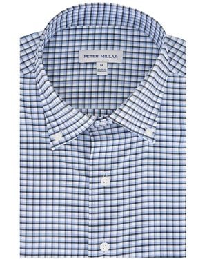 Peter Millar Chemise À Carreaux - Bleu