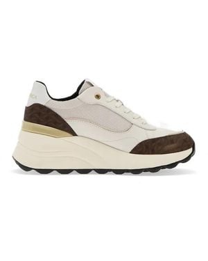 Geox Spherica Mesh-Panels Sneakers - White