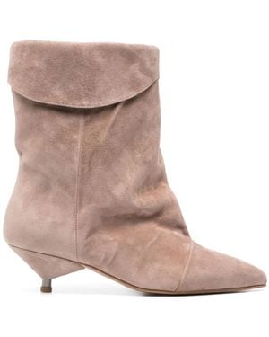 GISÉL MOIRÉ Miriam Ankle Boots - Pink